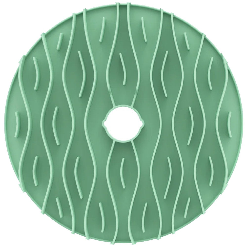 "Puzzle Feeder Interactive Dog Bowl (Broken Wave, Green)"