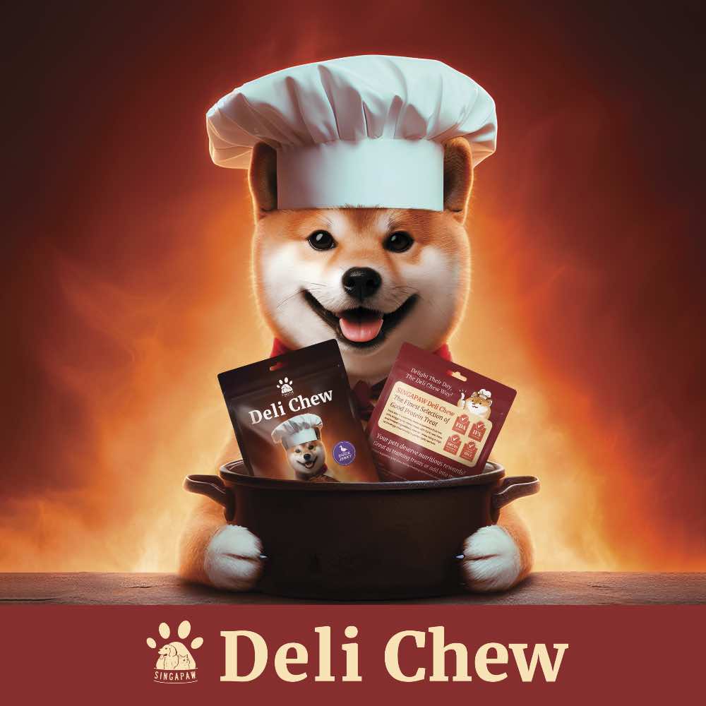 15% OFF (Exp Jan26): Singapaw Deli Chew Beef Stick Dog Treats 120g