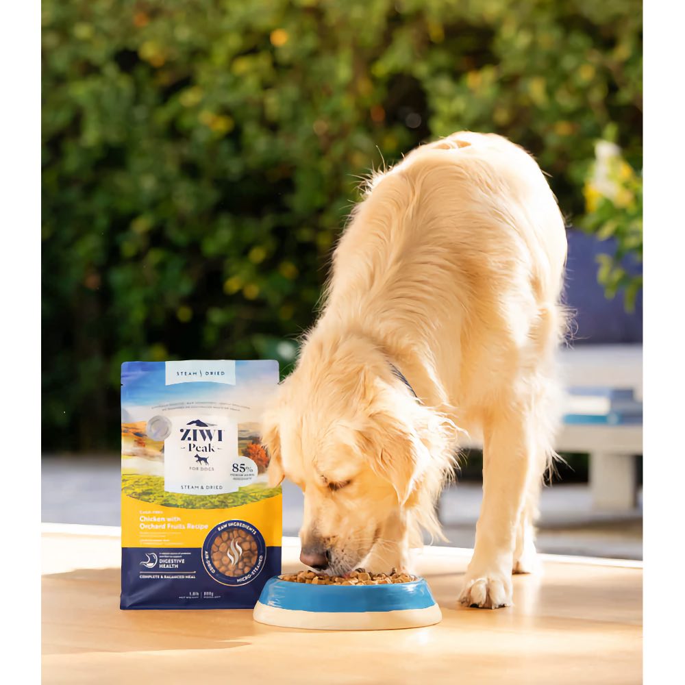 25% OFF: Ziwi Peak Cage Free Chicken with Orchard Fruits Recipe Steam & Dried Dog Food